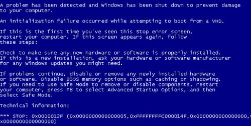 Windows Blue Screen of Death