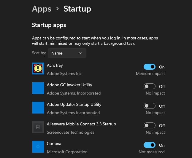 Windows Startup App Utility